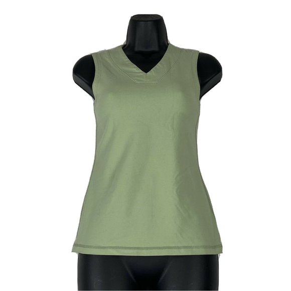 Lululemon V Neck Sleeveless Tank Top Gree Size 2/4 - Picture 2 of 8